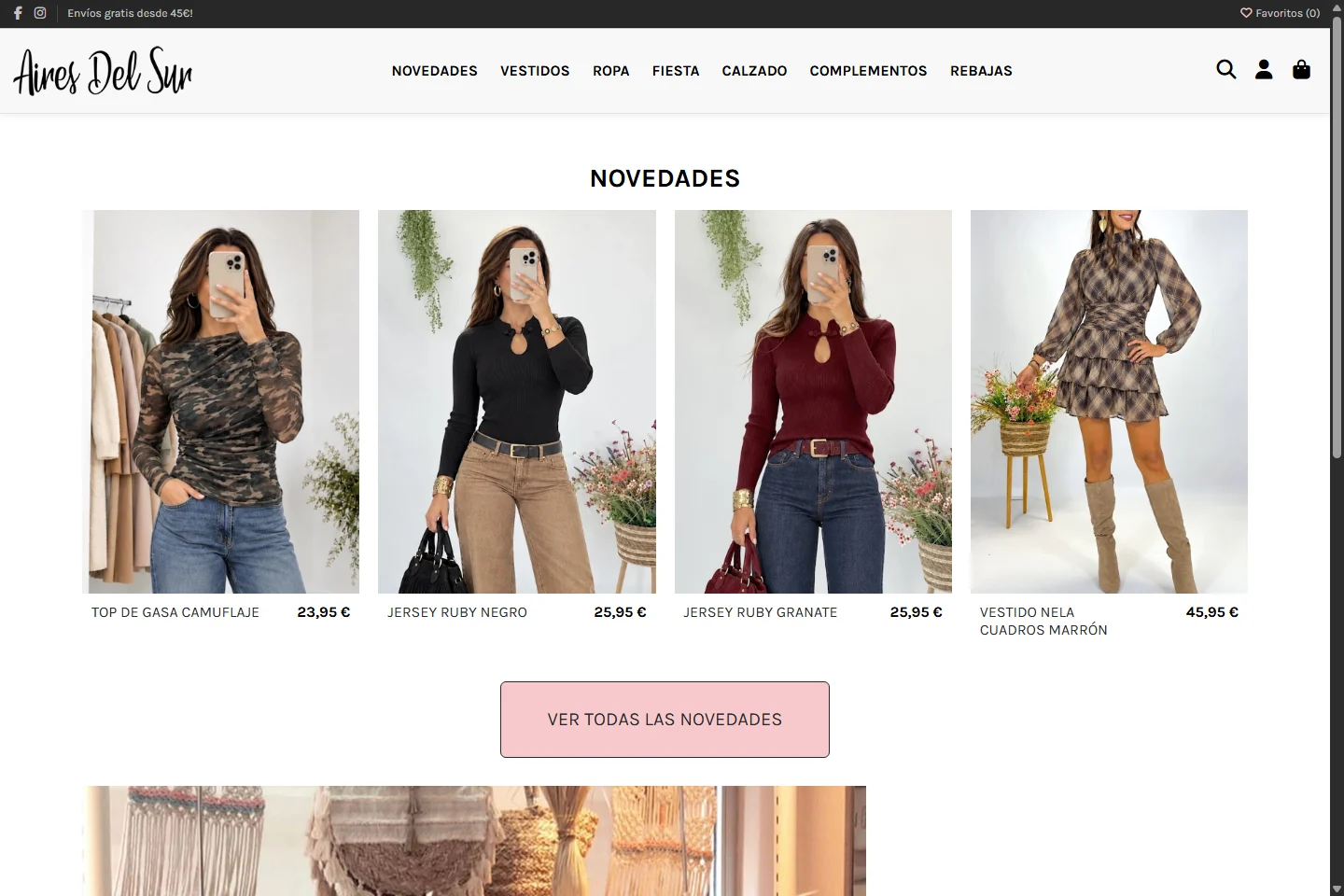 Tienda online de Aires del Sur
