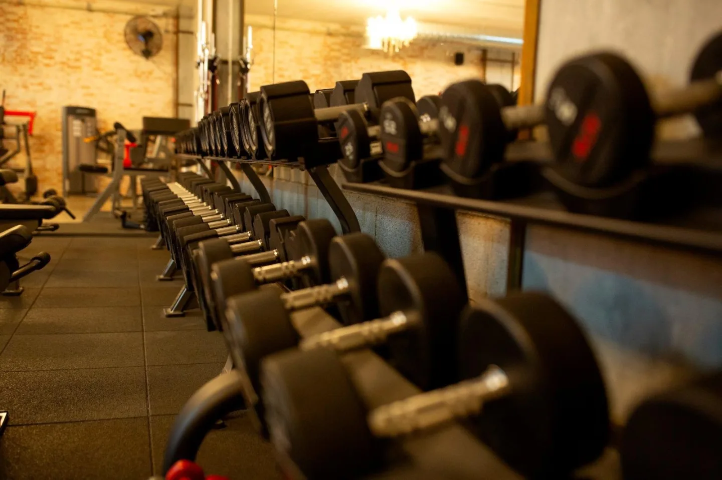 Zona de pesos libres de SilverGym Mengíbar